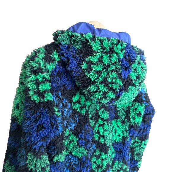 Patagonia Retro-X Hooded Cardigan Jacket, 1/2” Pile Fleece, Size S, Green Blue - Picture 9 of 14